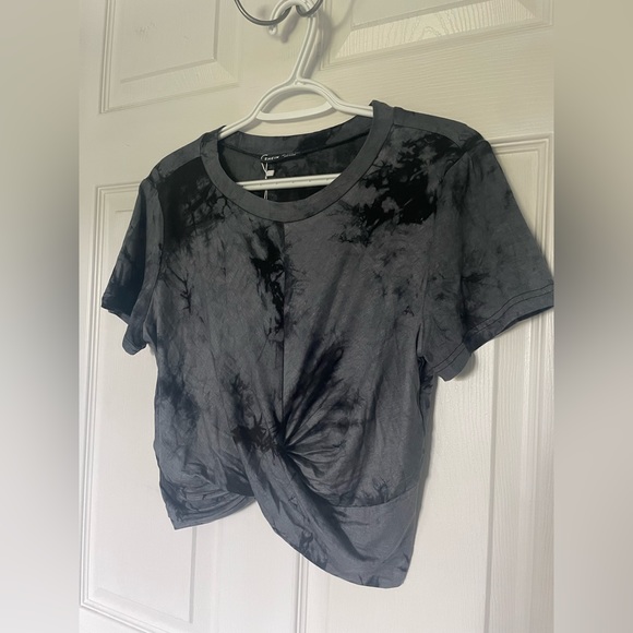 SHEIN Tops - New! SHEIN EZwear Tie-Dye Wash Twist-Front Tee